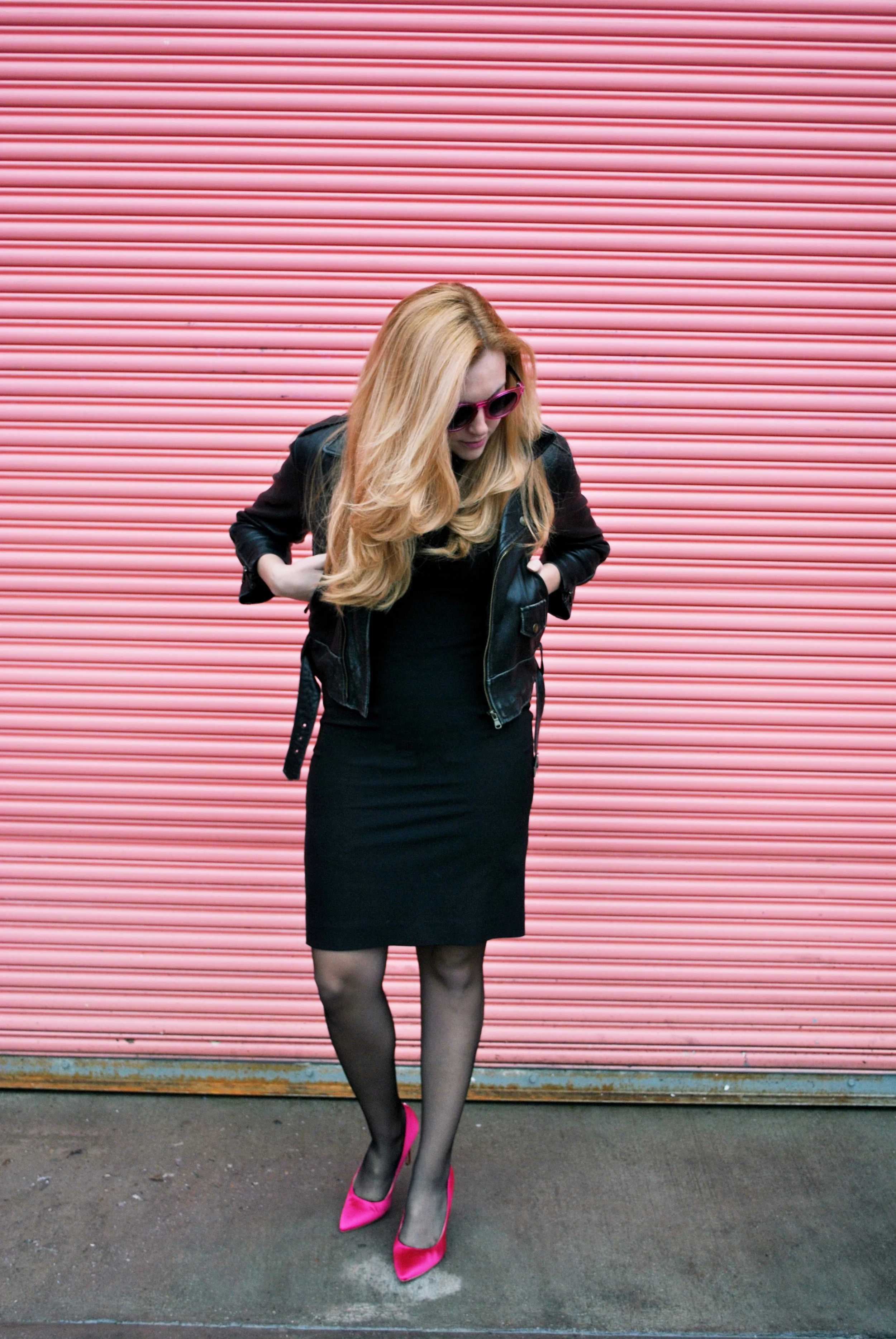 thoughtfulwish | stockings, vienne milano, rockabilly, thigh highs, valentine's day, fashion blogger, fashion, fblog, black dress, sale, hot pink, same edelman, kate spade, meredith wish