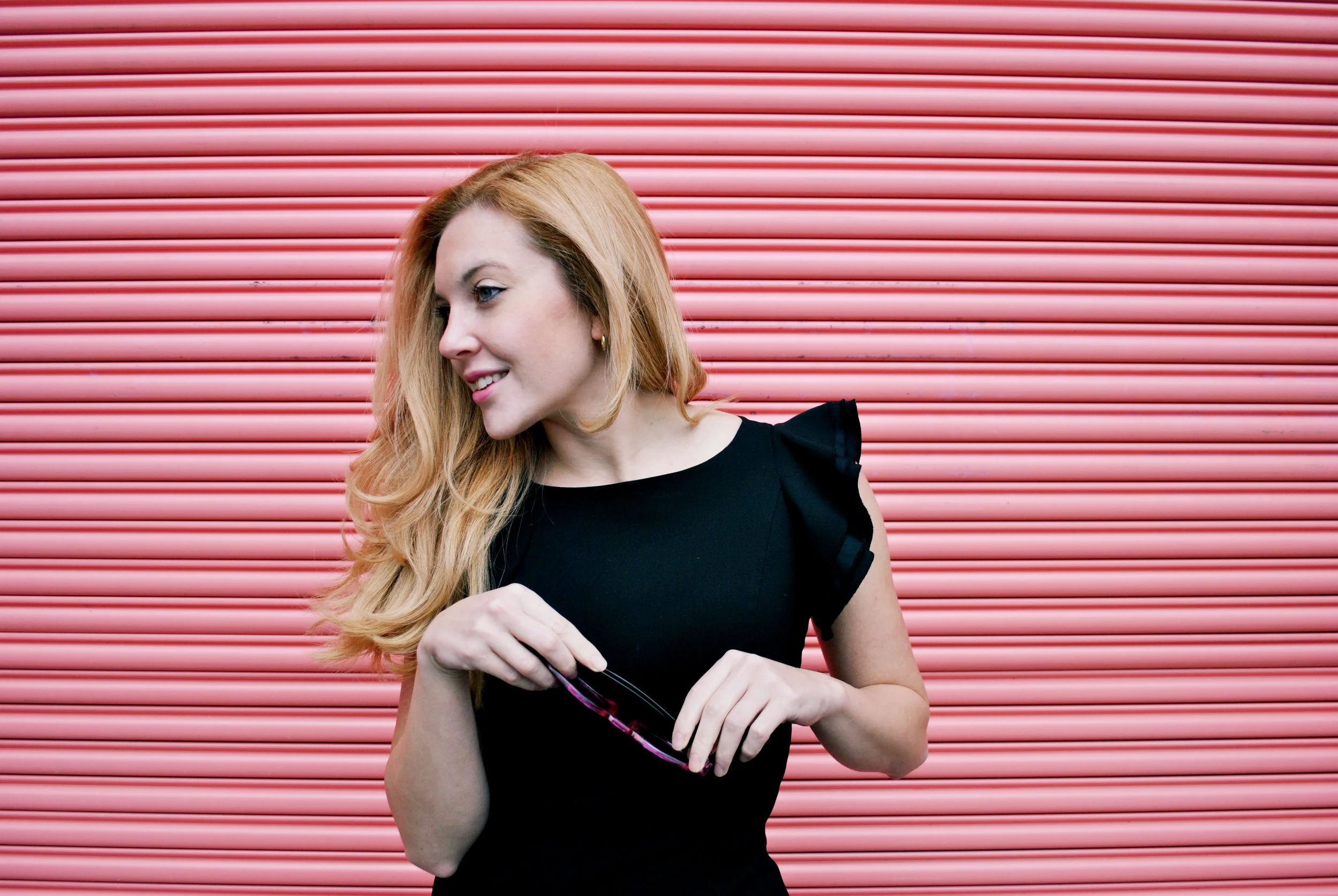 thoughtfulwish | stockings, vienne milano, rockabilly, thigh highs, valentine's day, fashion blogger, fashion, fblog, black dress, sale, hot pink, same edelman, heels, kate spade, meredith wish