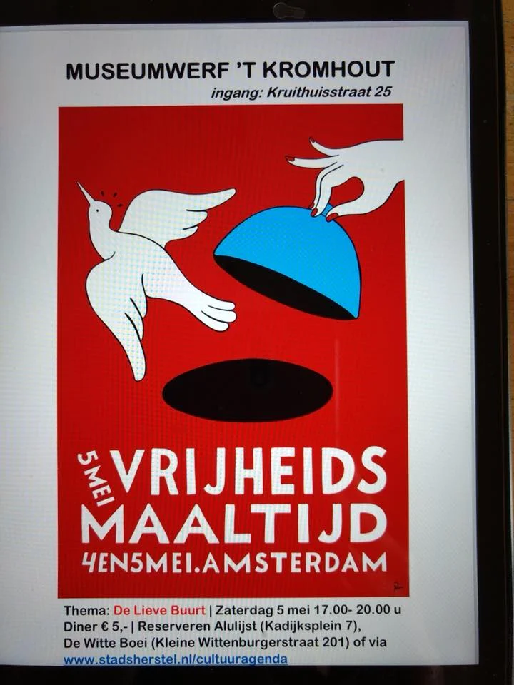 5 mei Vrijheidsmaaltijd in 't Kromhout