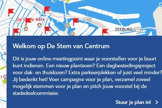 17 september 19:00 uur Stadsdeel Centrum vraagt uw ideeen