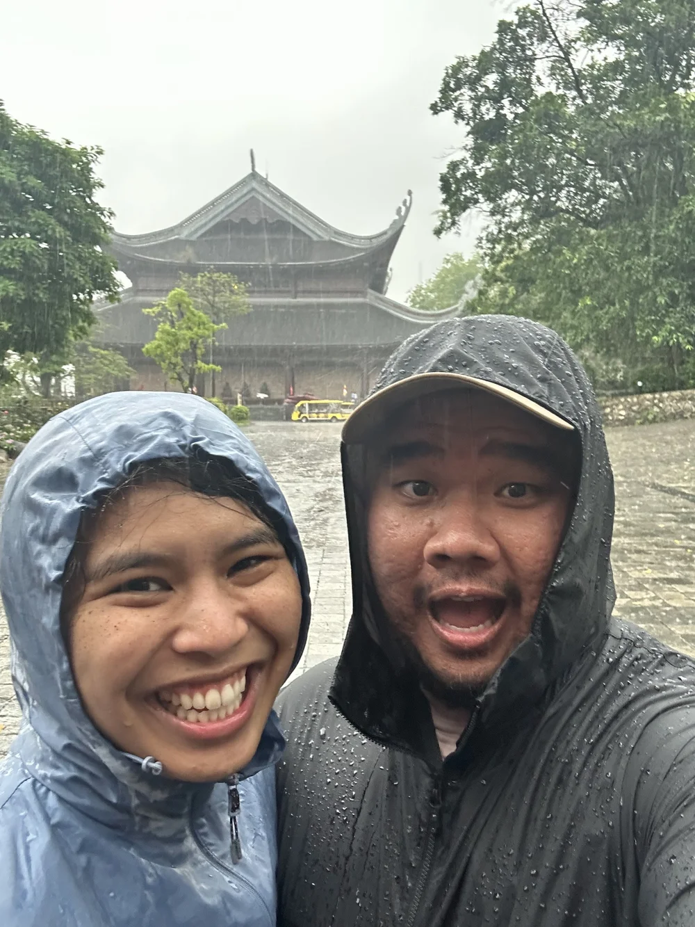  Tam and me in the rain.  