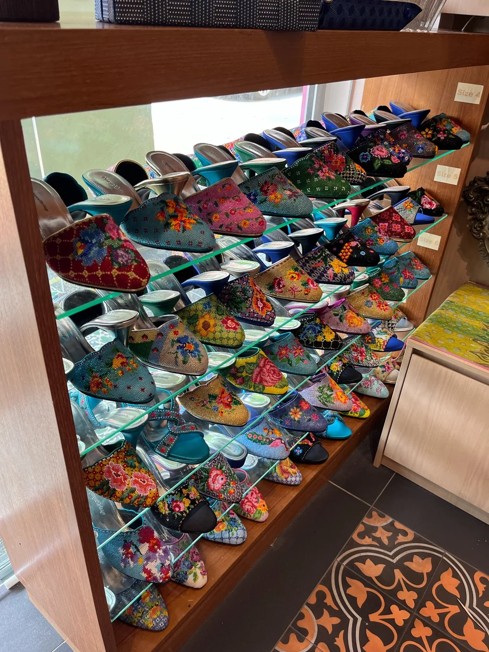 Peranakan style slippers