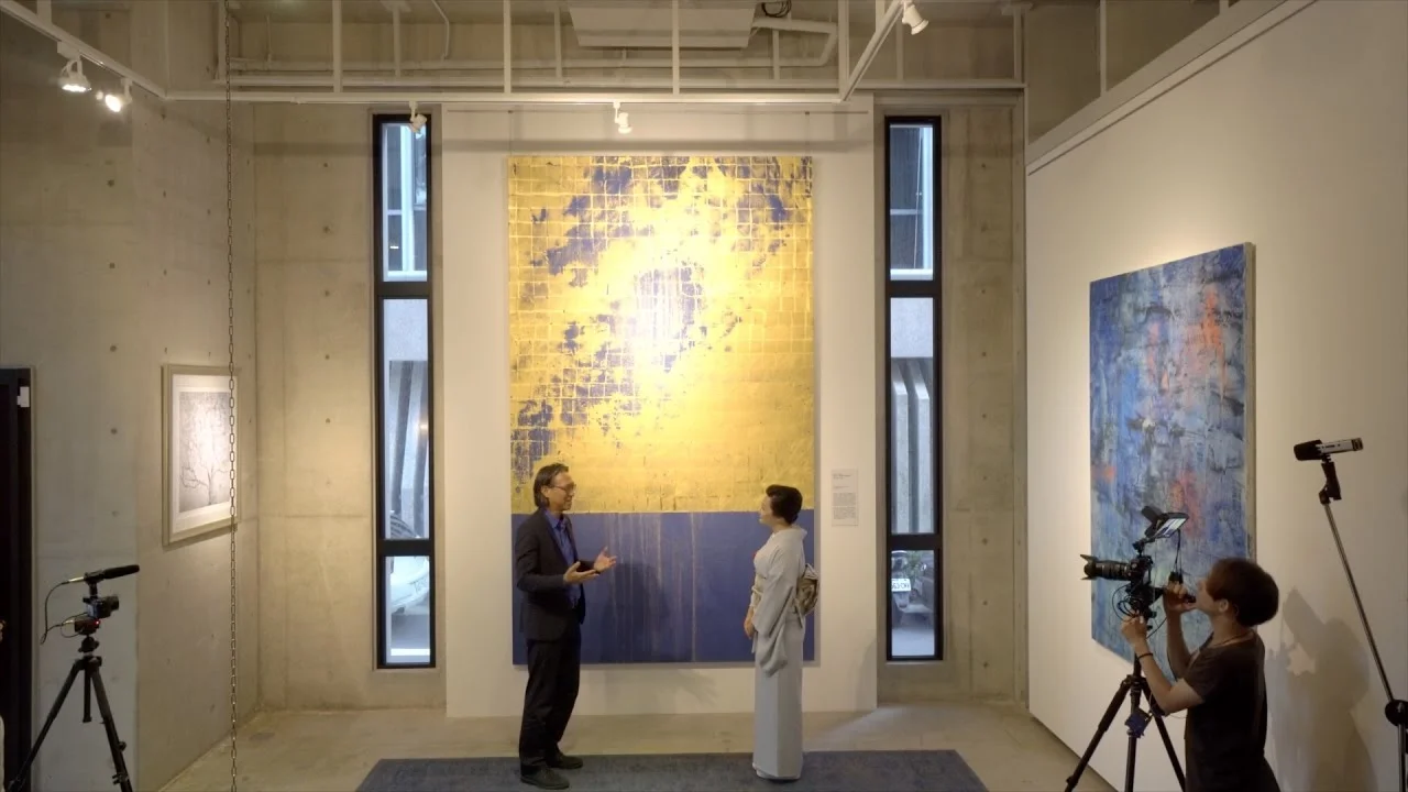 Makoto Fujimura discussing his work.