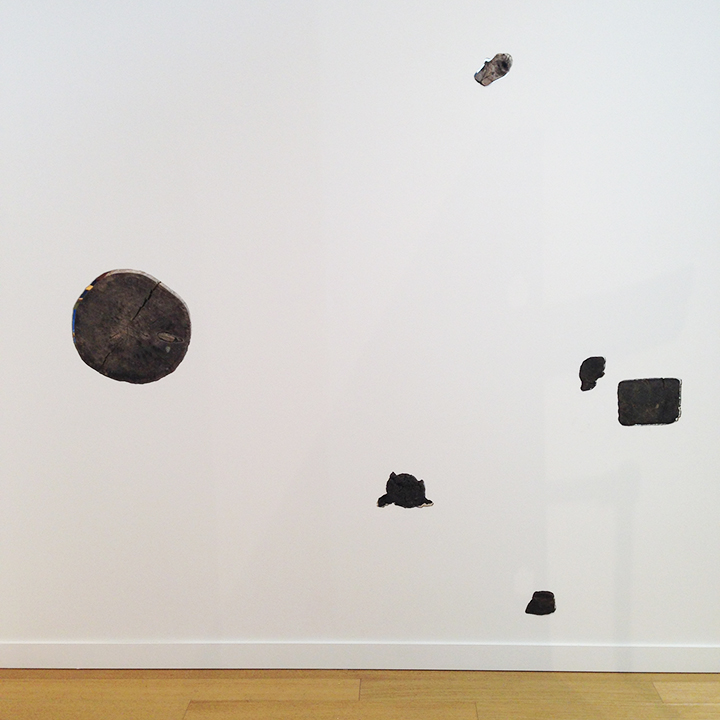 David Brooks, Myopic Wall Composition (w/ chainsaw- cut wood found in historic Walden Woods) , 2014
