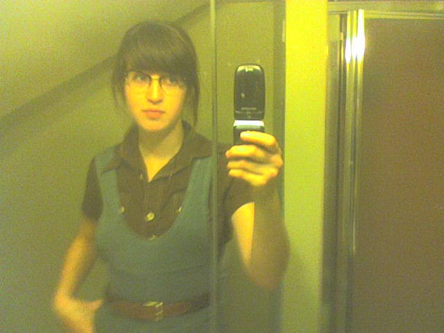 Though they seemed silly after the fact, I'm actually quite glad I took these for clothing documentation purposes. I often get nostalgic for some of my wacky art school garb