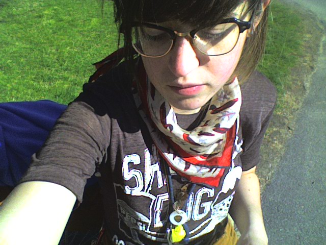 Some pre-'selfie' selfies from my college days with my first phone camera
