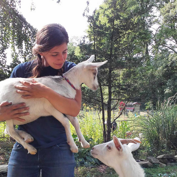 Olive & Chuck are the two adorable goats that live on Katy's farm. They're super mischevious. You can follow their hi-jinks on Katy's instagram (or search the hashtag #ChuckandOlive).