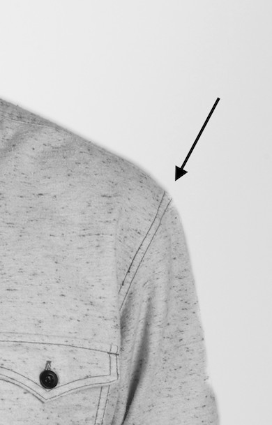 Typical men's sleeve