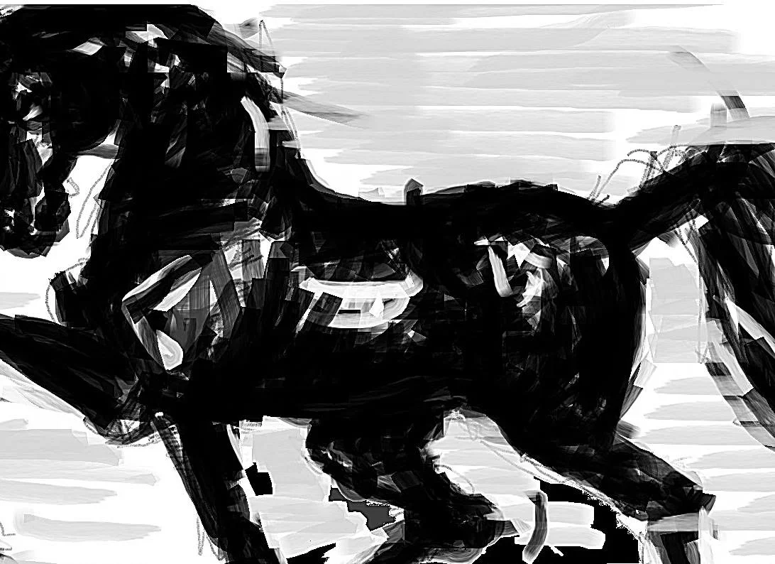 digital arabic horse, 2013