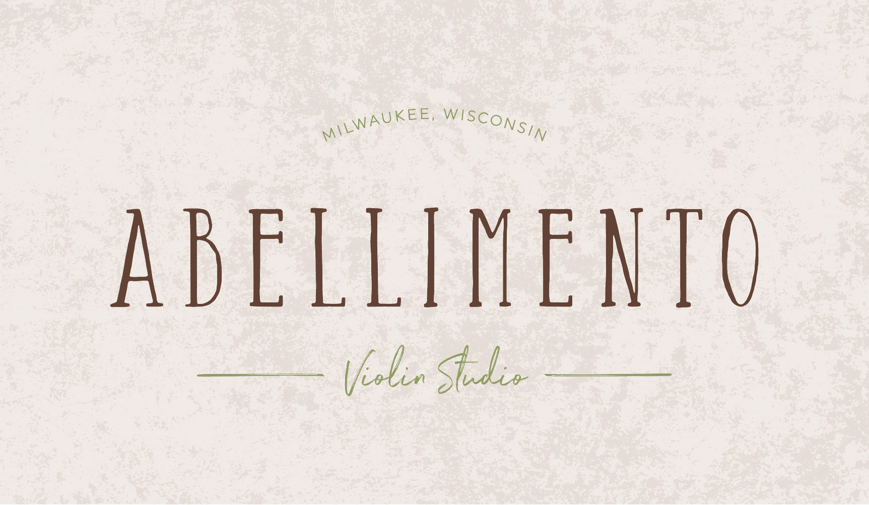 Abellimento Violin Studio Logo and Visual Branding by AllieMarie Design