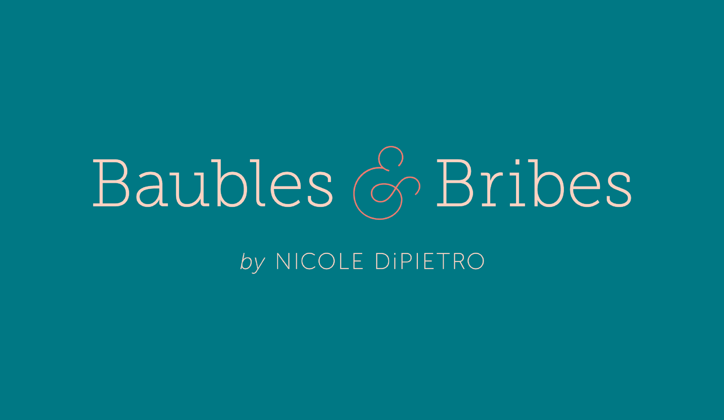 Baubles & Bribes Logo and Visual Branding by AllieMarie Design