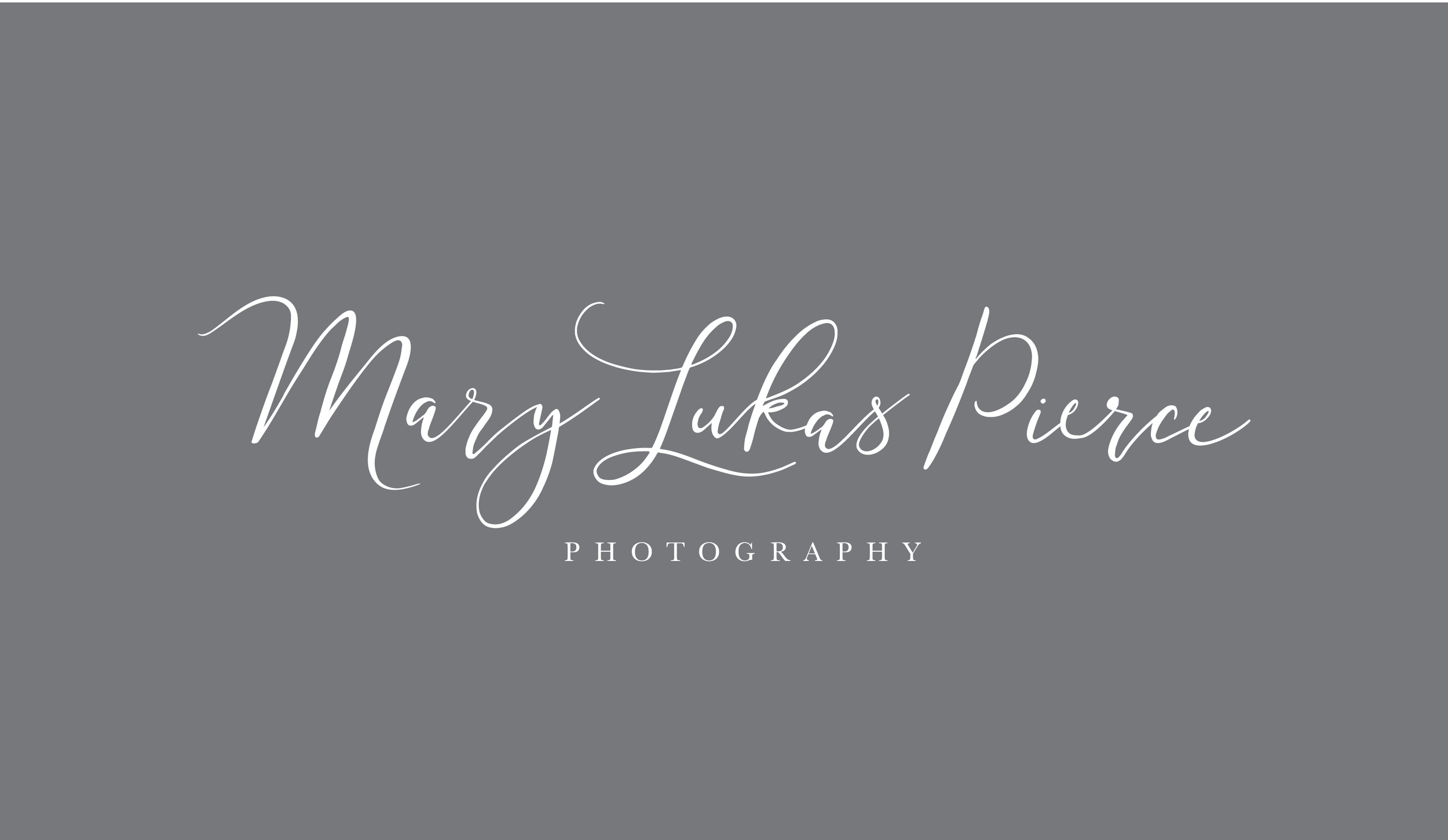 Mary Lukas Pierce Photography Logo and Visual Branding by AllieMarie Design