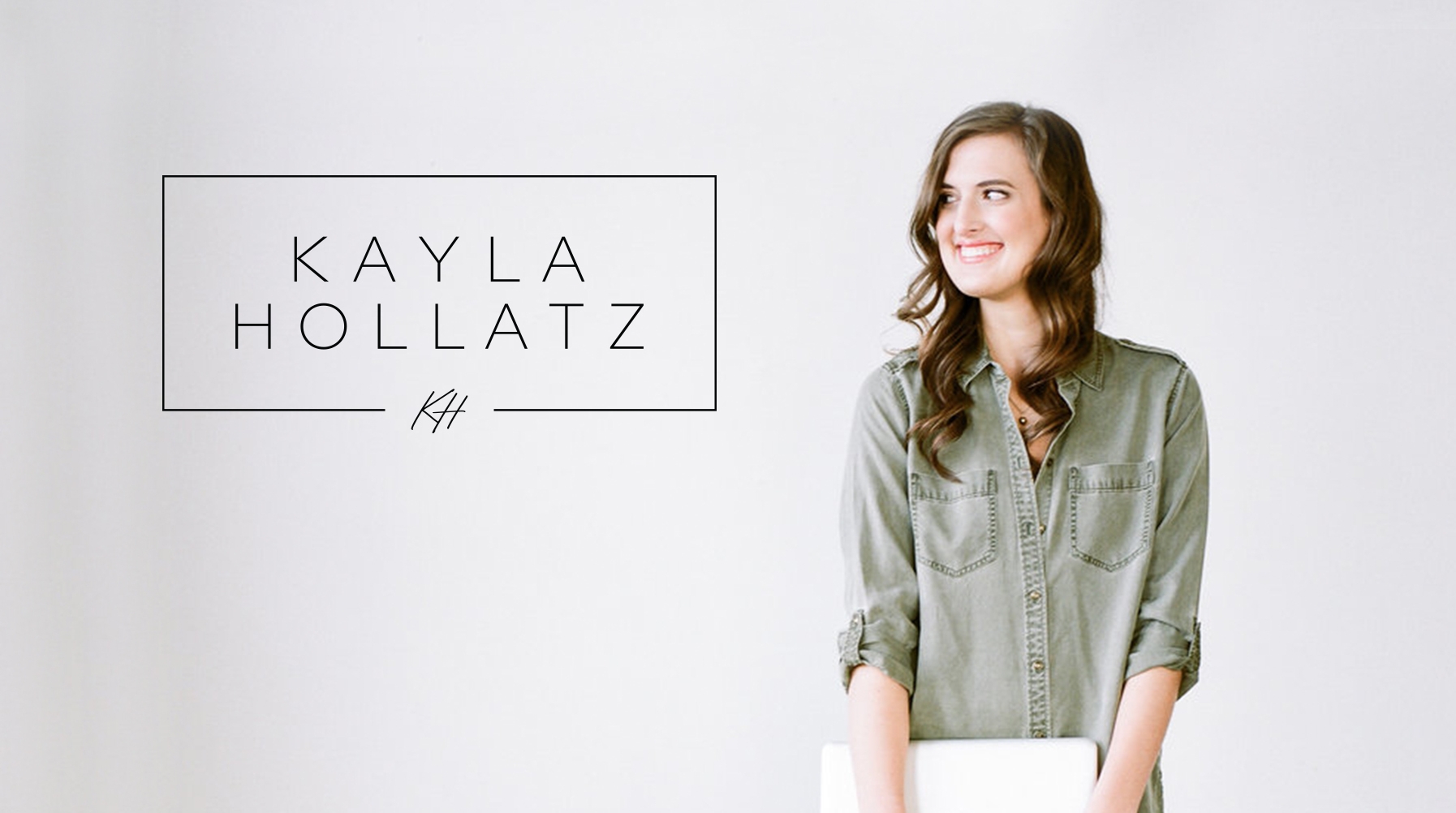Kayla Hollatz Logo and Branding Design by AllieMarie Design