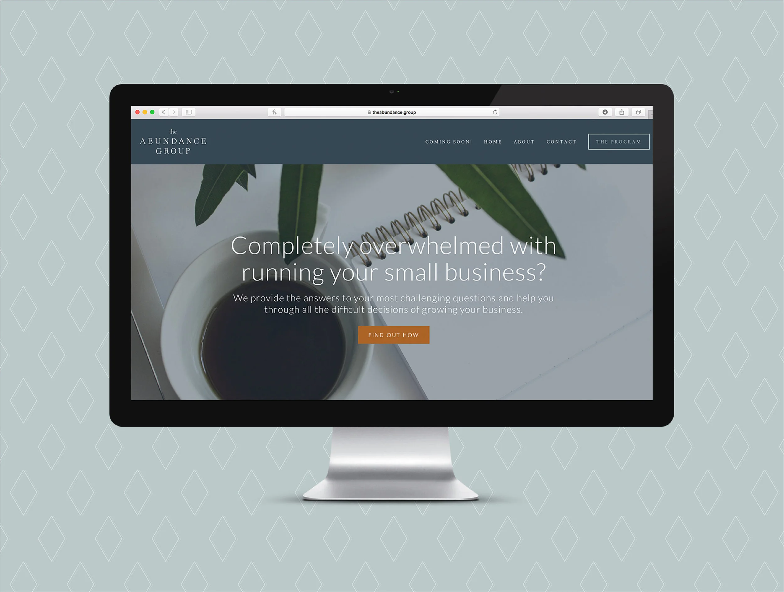 The Abundance Group | Minimal, Modern, Professional Squarespace Website Design | Branding by AllieMarie Design