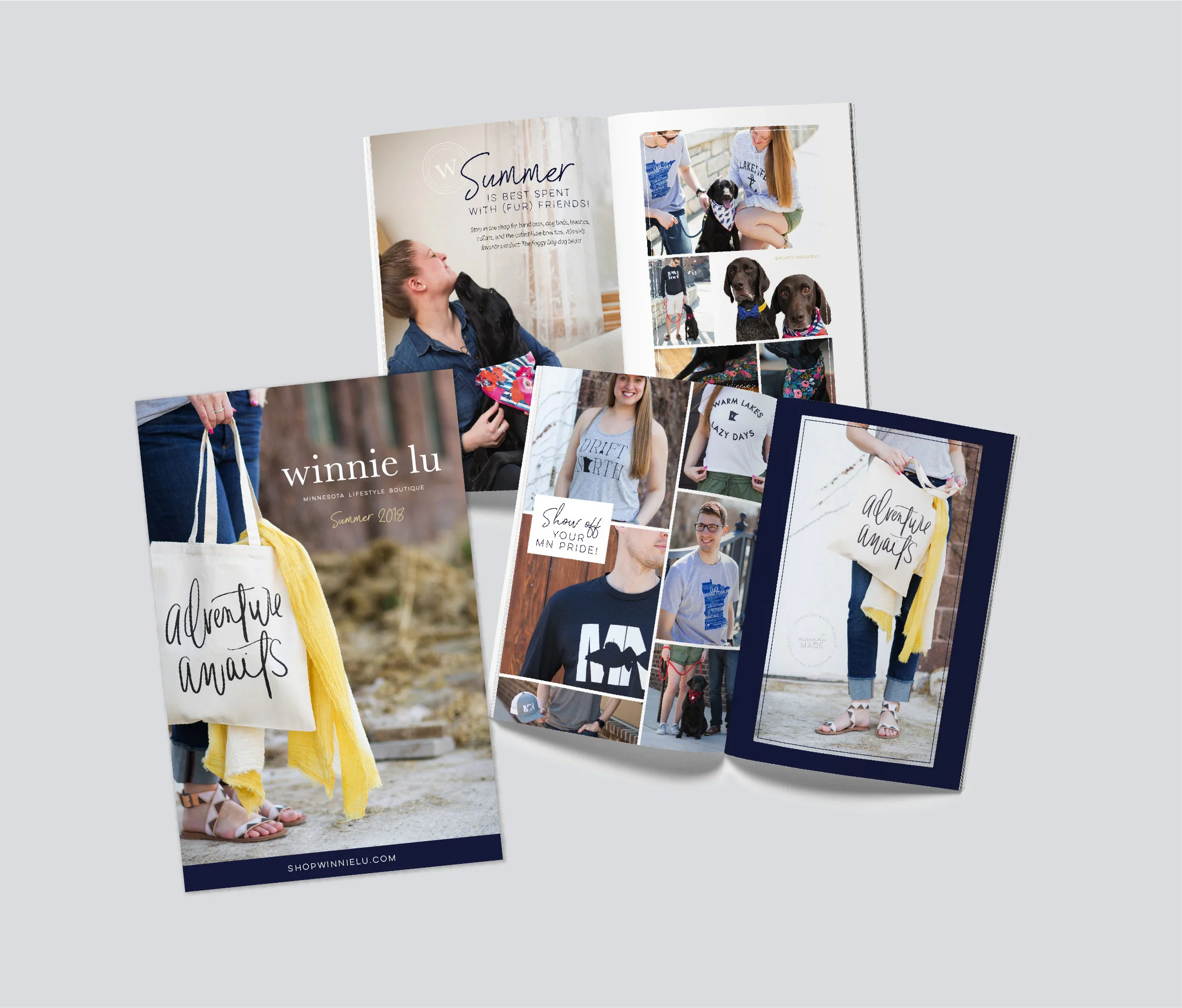 Winnie Lu Minnesota Lifestyle Boutique Lookbook | Classic, Modern, Minimal Branding by AllieMarie Design