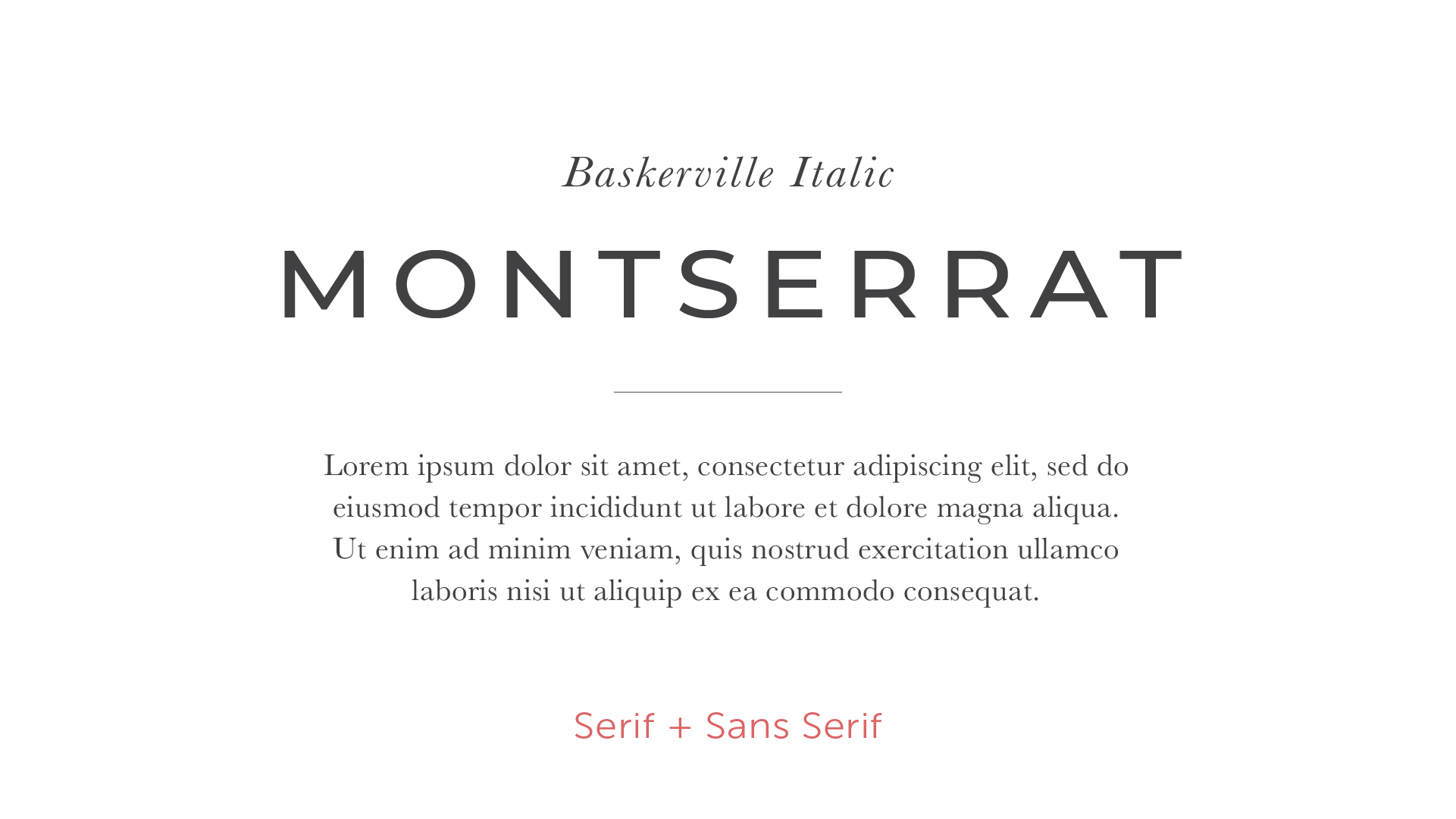 Font System using Baskerville and Montserrat - Beginner's Guide to Typography - AllieMarie Design
