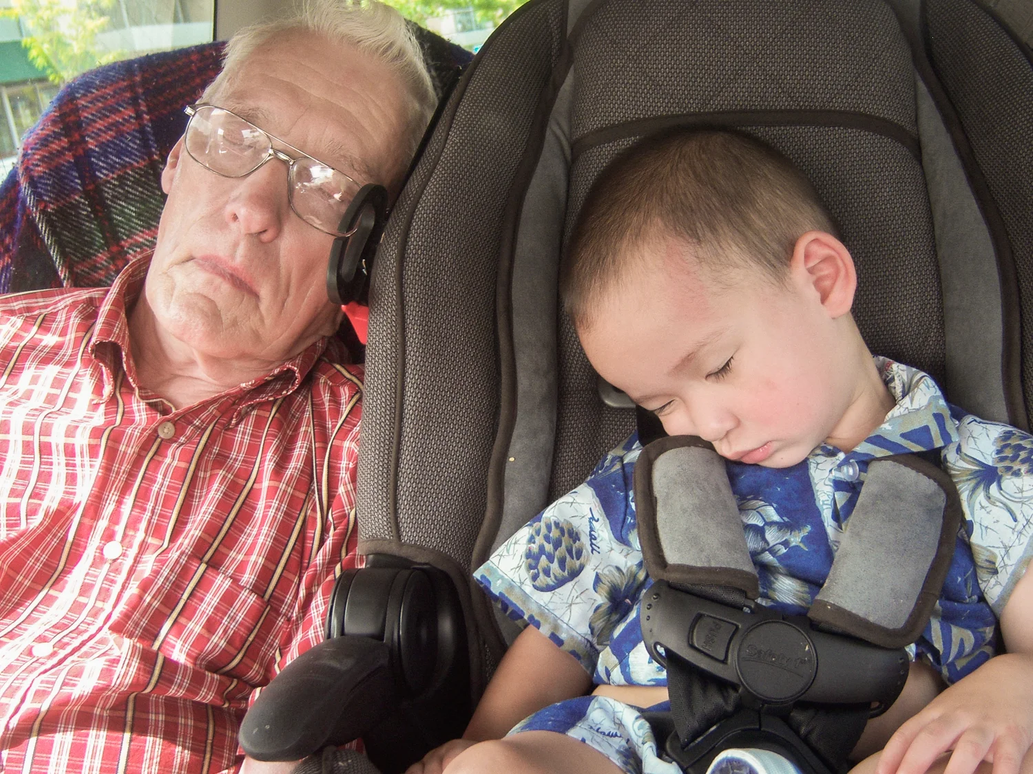 My father Colonel Jack C. Gentry, USAF, ret., and my grandson James. Photo circa 2008