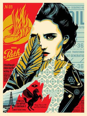 - MUJER FATALE SERIGRAPHIE SIGNEE OBEY GIANT SHEPARD FAIREY OBEY 