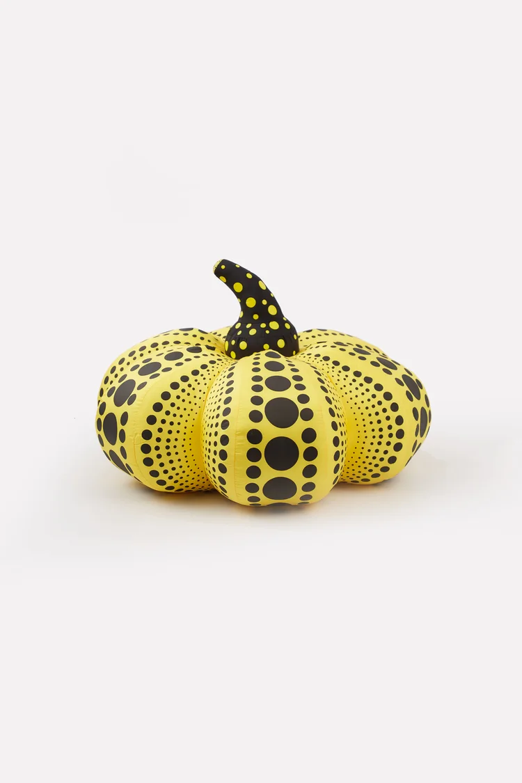 Yayoi Kusama Soft Sculpture Pumpkin Plush cushion Large size Yellow