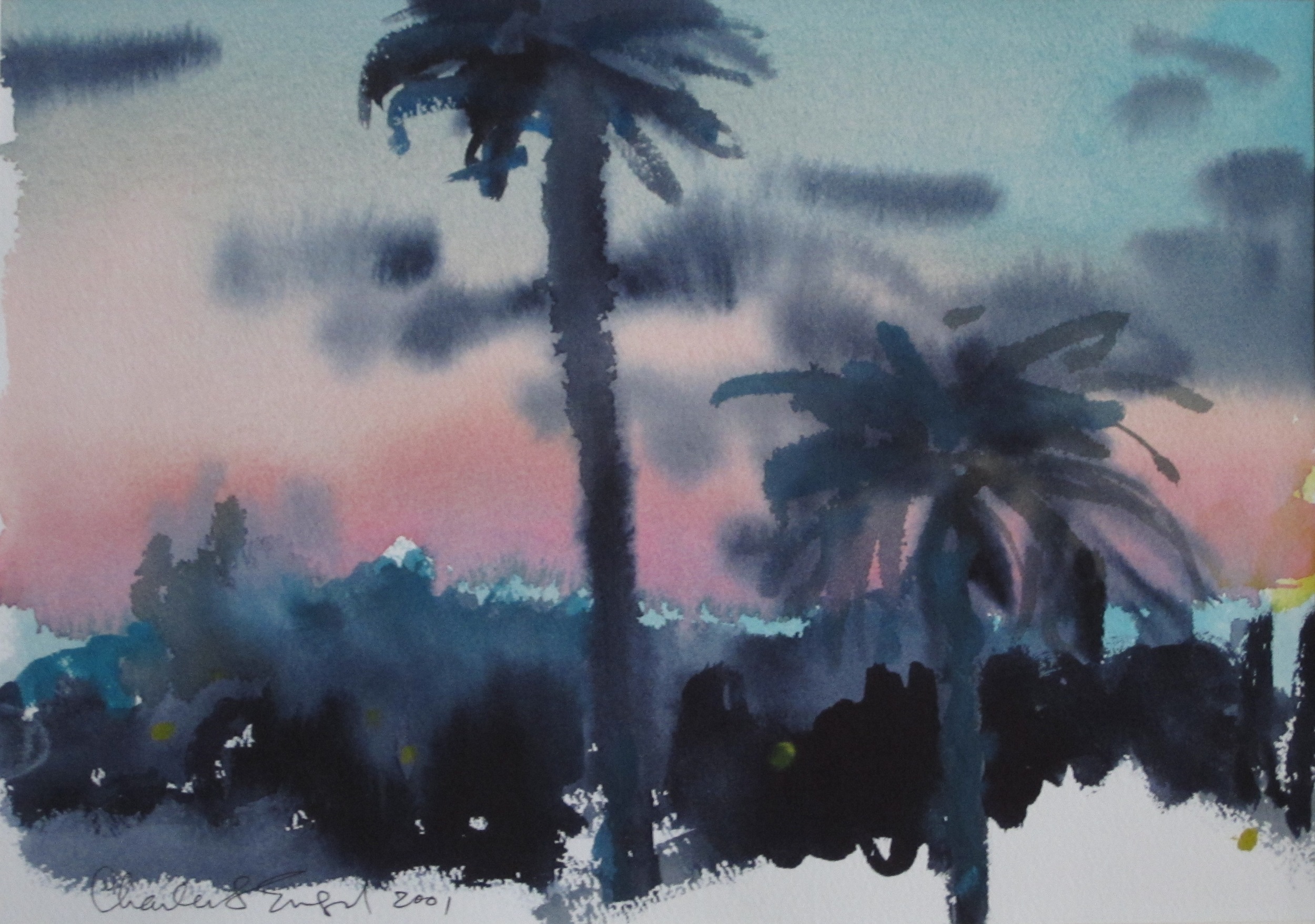  "Montero Road Sunset"  Watercolor 11X15 