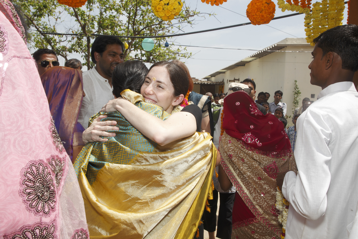Rebecca van Bergen in Varanasi, courtesy of Neil Davenpor