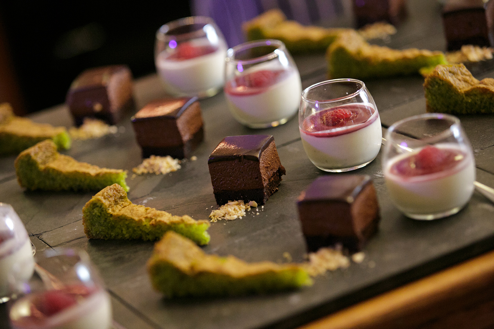 Fine dining Desserts at the somerset retreat