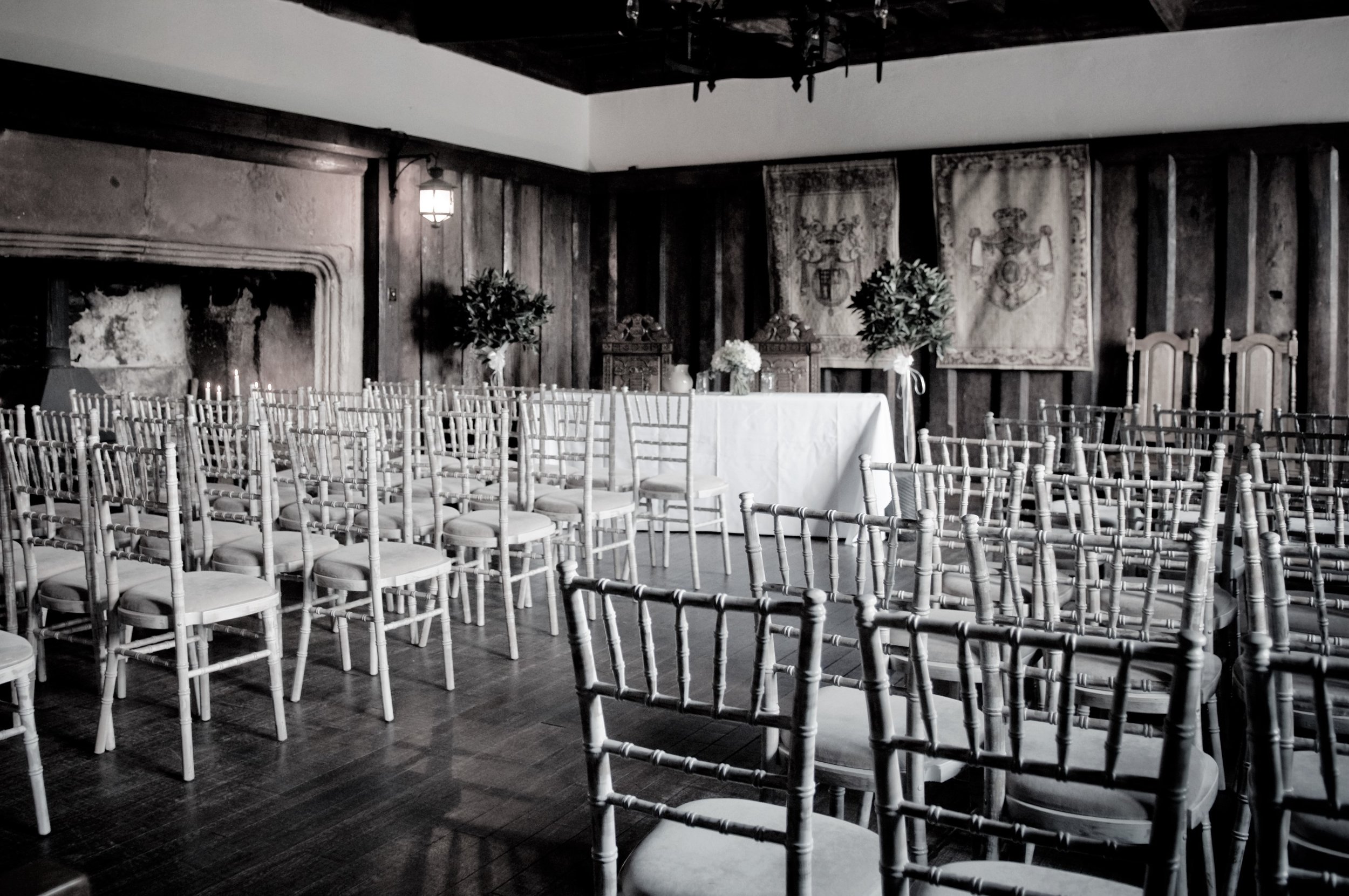 Ceremony set up - bw.jpg