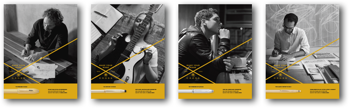 Print advertising featured in Monocle & Esquire magazines.