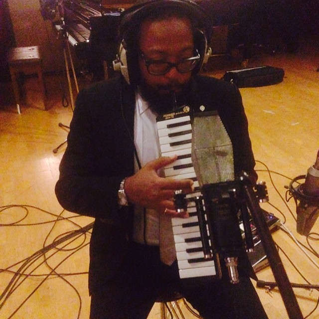 Om'Mas Keith the GOD can seemingly play anything. And I am there to record it. (The church studios London)
