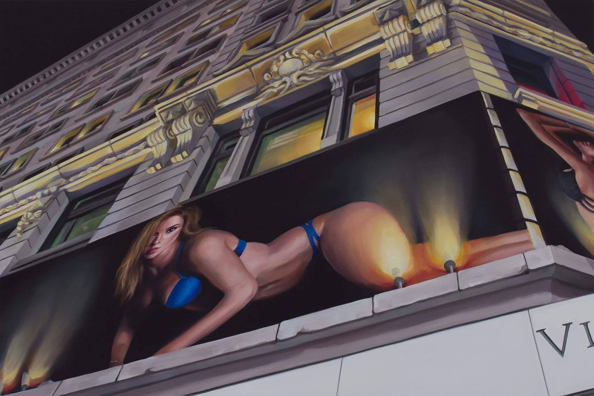 Herald Square oil on wood 24" x 36," 2014