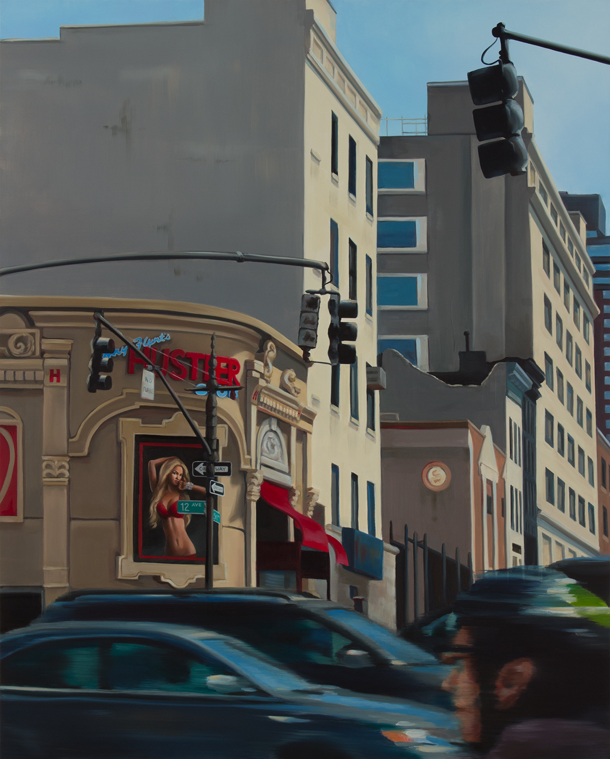   West Side Highway   oil on panel  30" x 24," 2014   