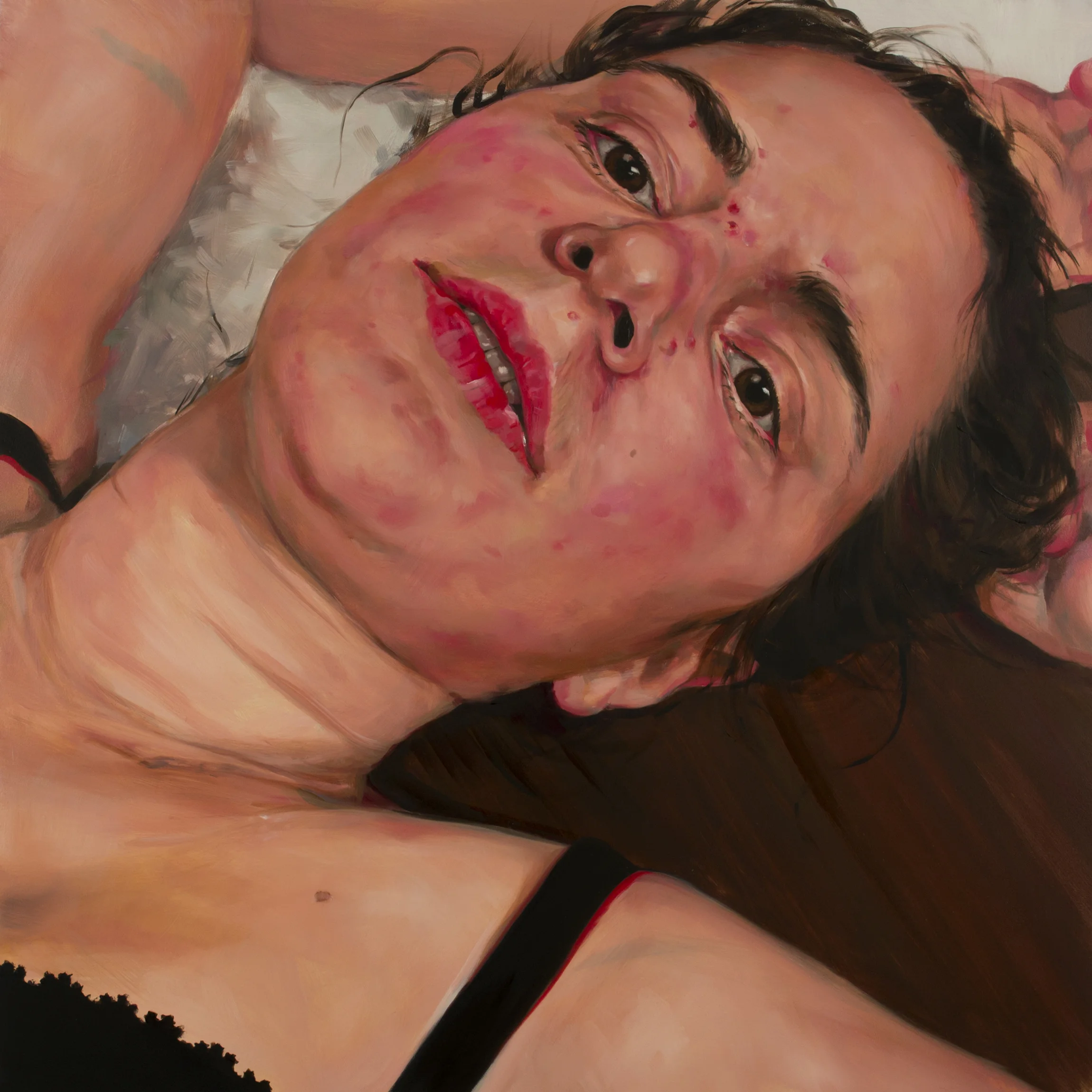 Maybe (III) oil on wood 24" x 24," 2017