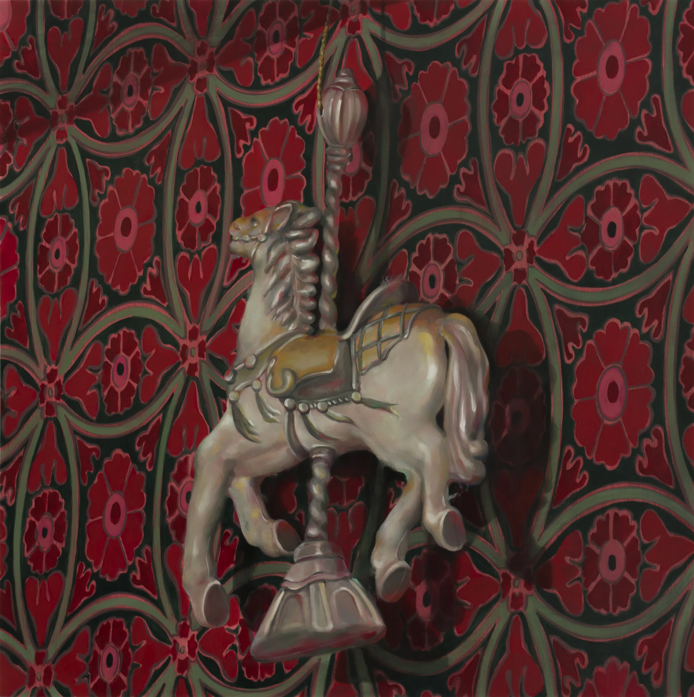 Christmas Eve oil on wood 24" x 24," 2017
