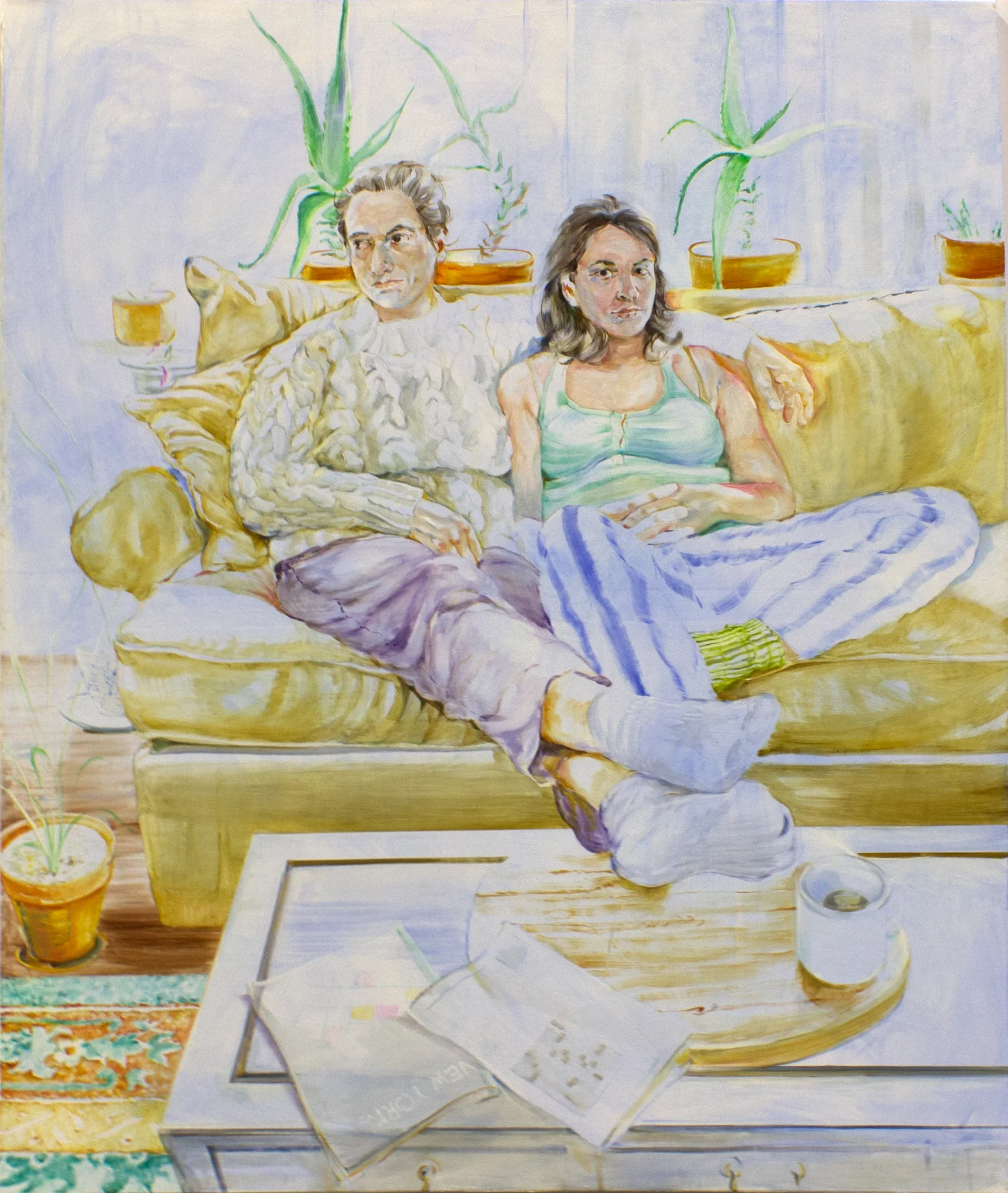 Monday Morning oil on canvas 64” x 54,” 2018