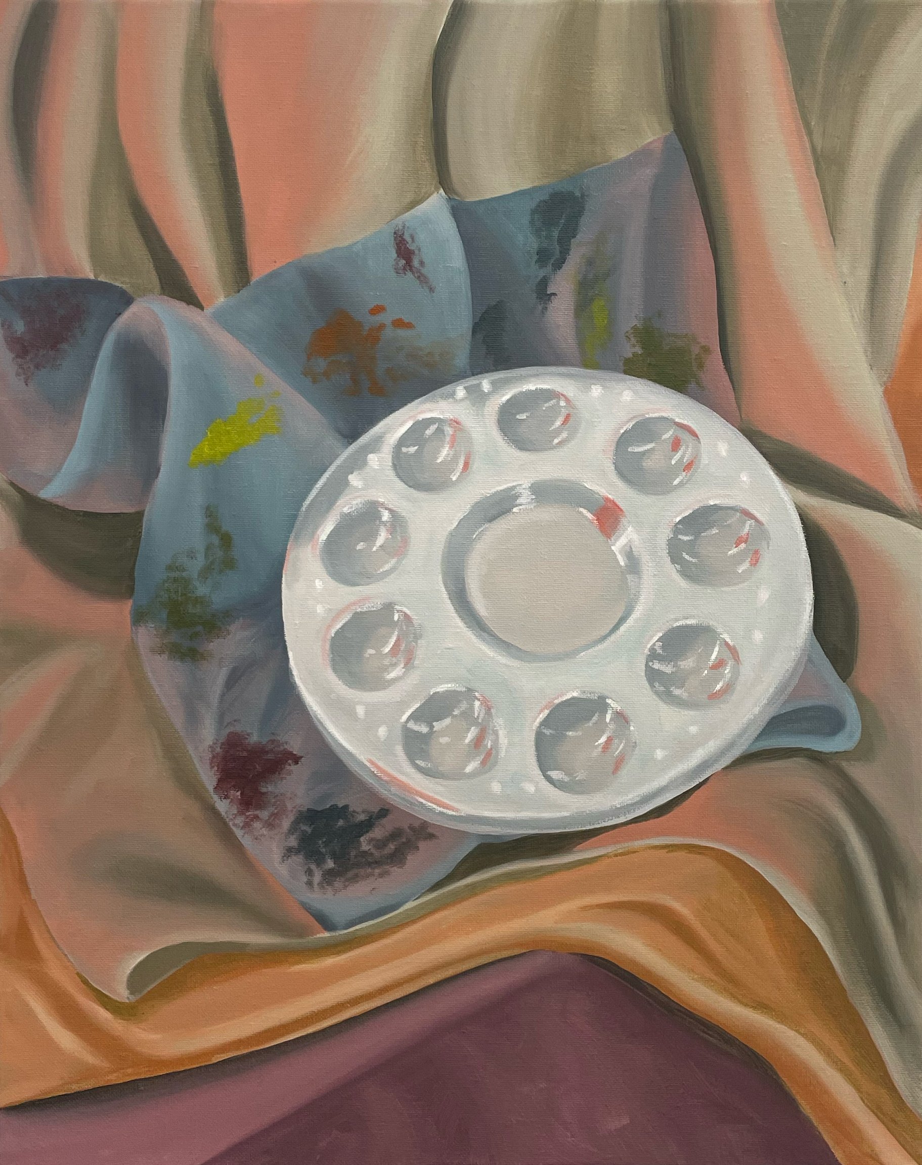 observational painting - personal vanitas oil on canvas