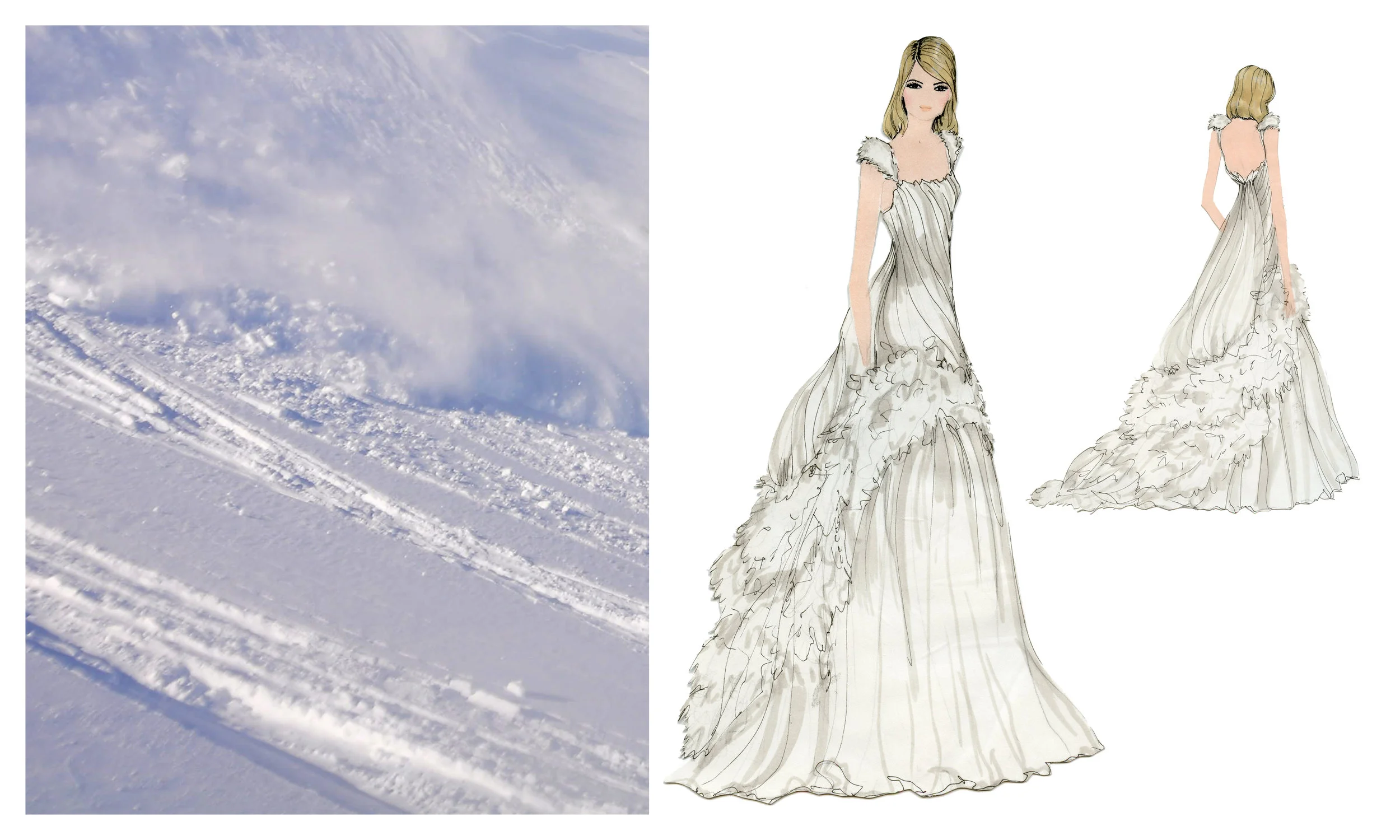Avalanche Gown Rendering, 2009.