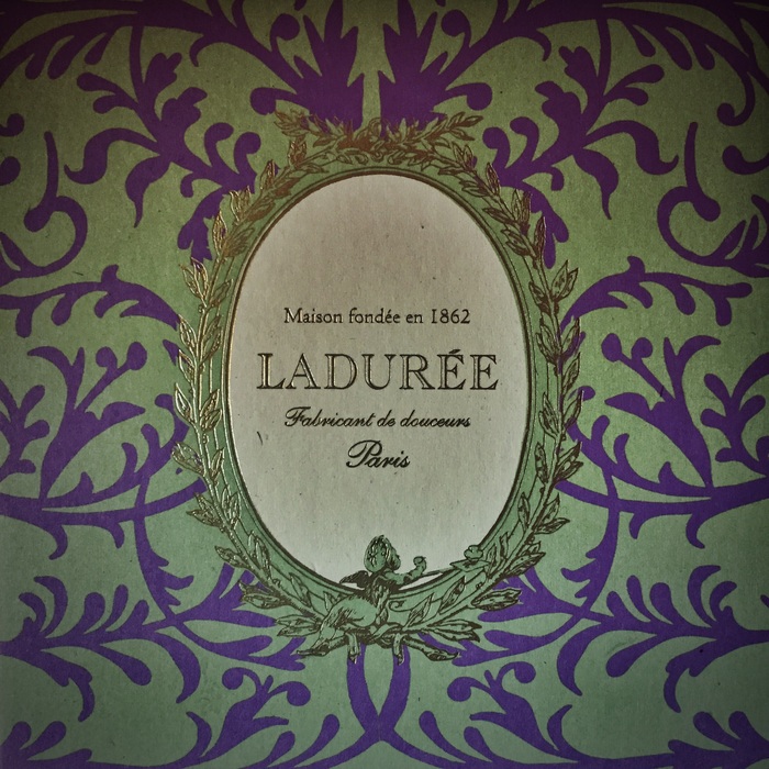 My box of macarons from Laduree - even the packaging was exquisite.