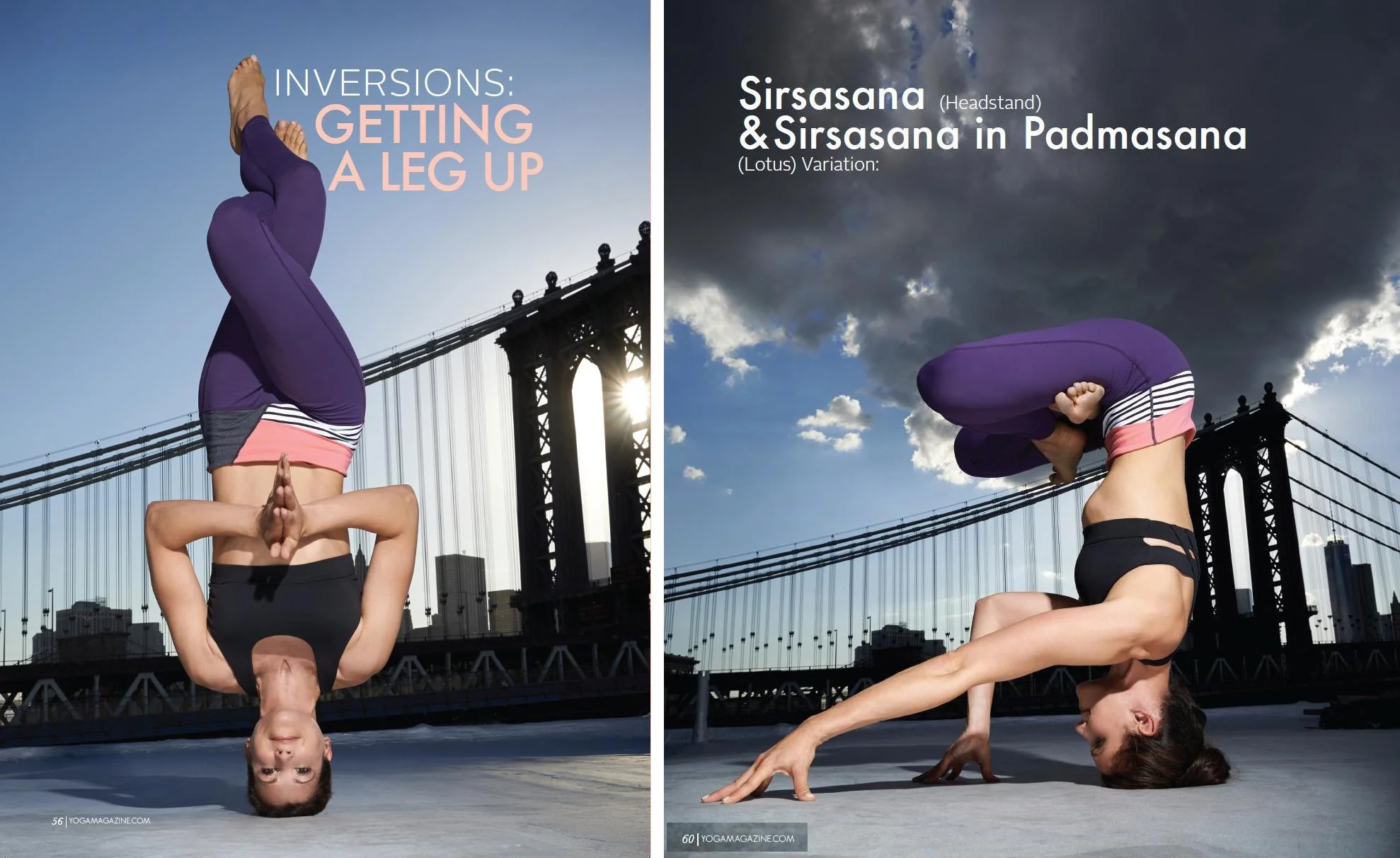Inversion Article, 8-page spread, Yoga Magazine January 2015