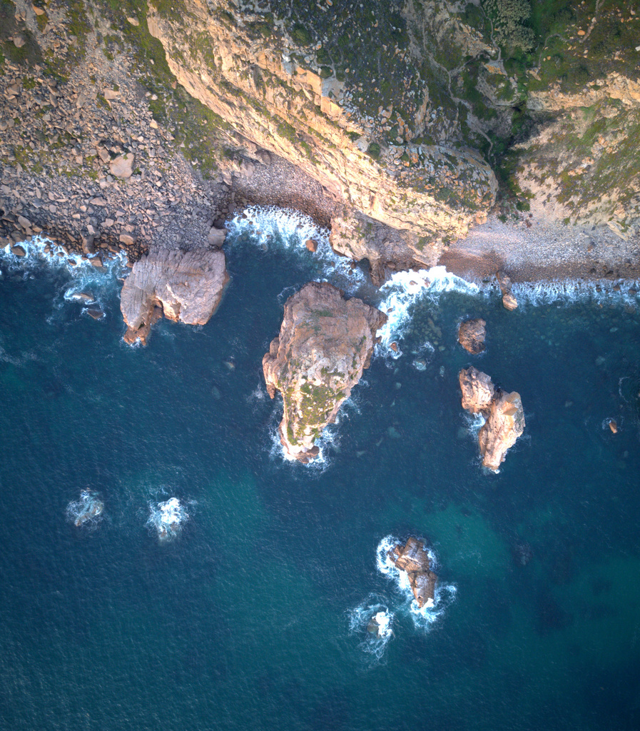Aerial view of Portugal's western coast