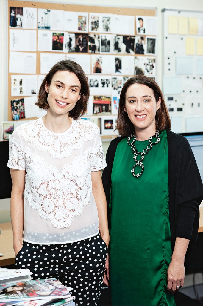 Alice Cavanagh & Edwina McCann, Editor of Vogue Australia image: mpa