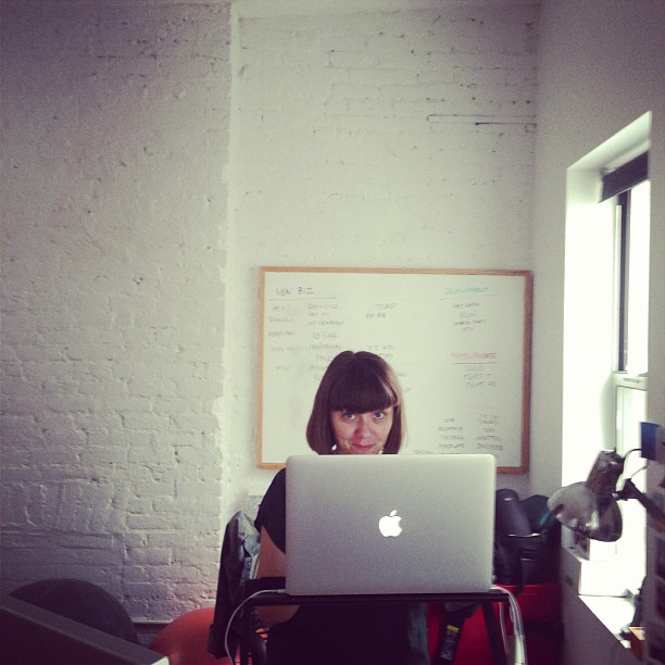 Kate in her office at m ss ng p eces
