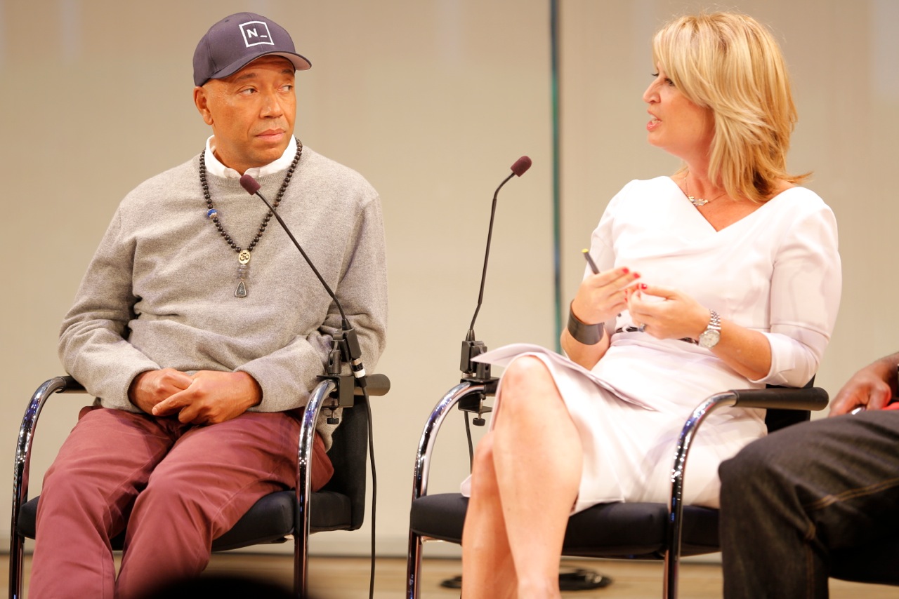Jennifer on a panel with Russell Simmons