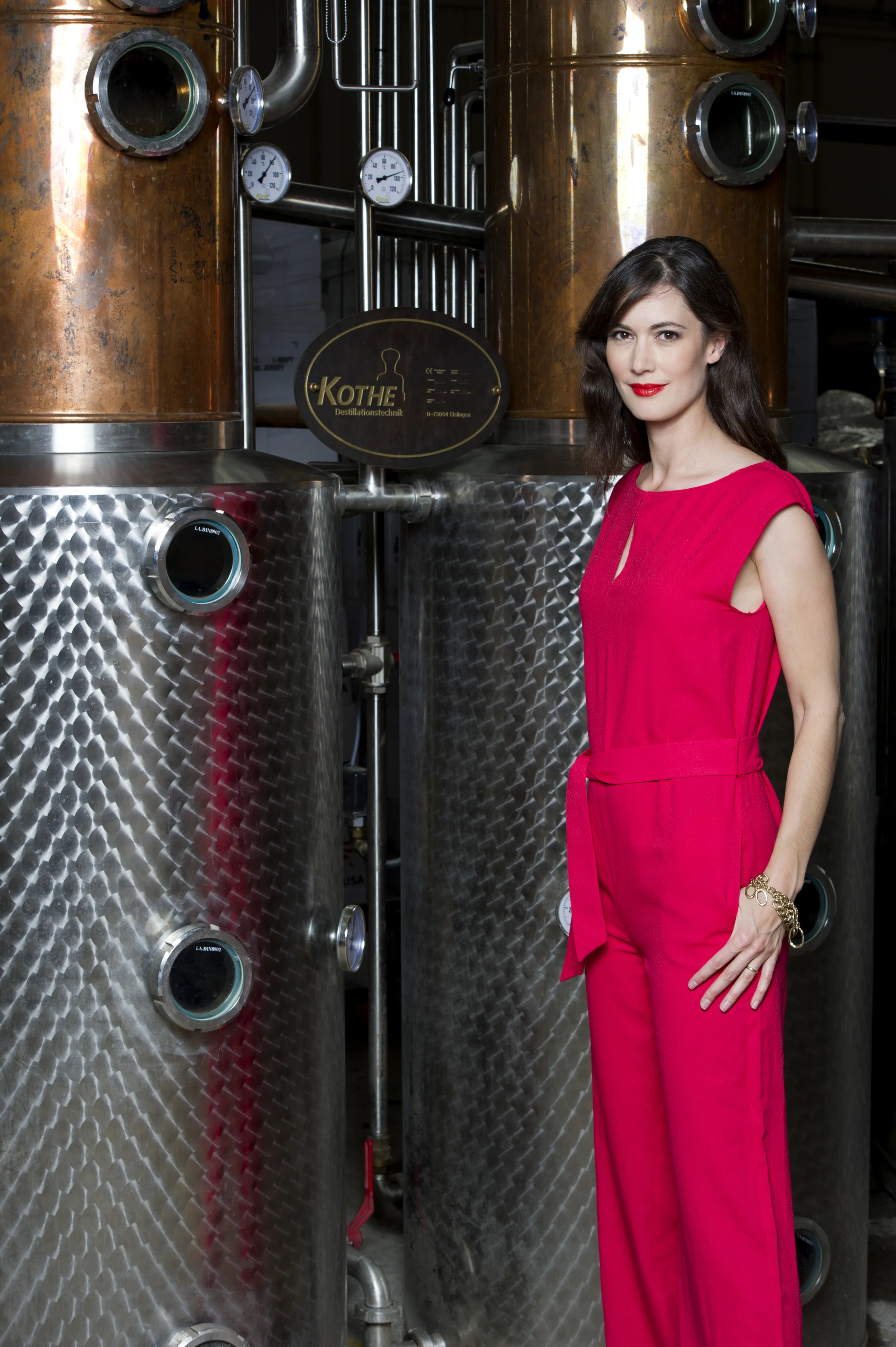 Dr. Sonat Birnecker Hart in the Koval Distillery in Chicago