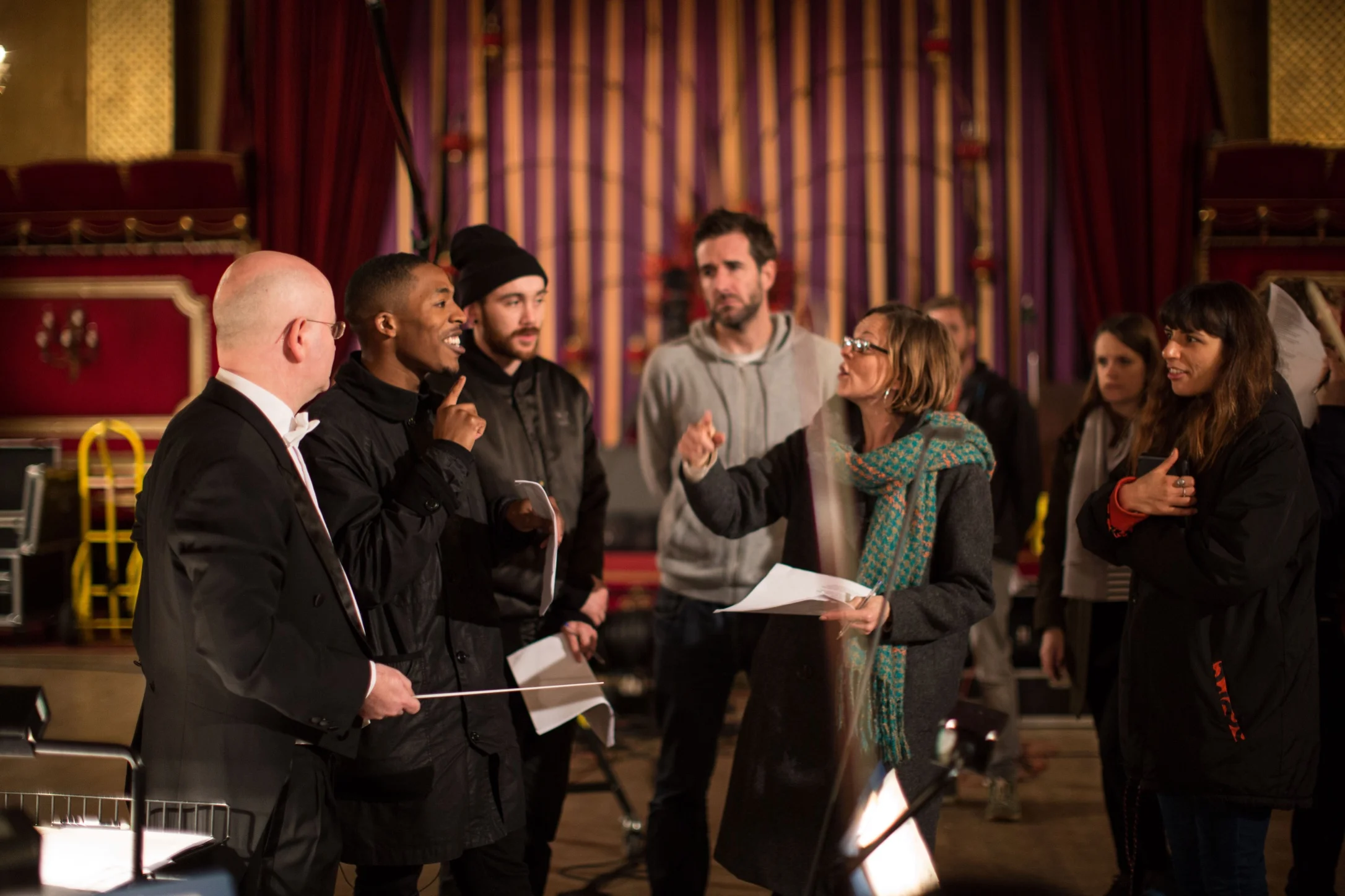 Brek working with the Royal Philharmonic Orchestra Photo Credit: Vicky Dawe