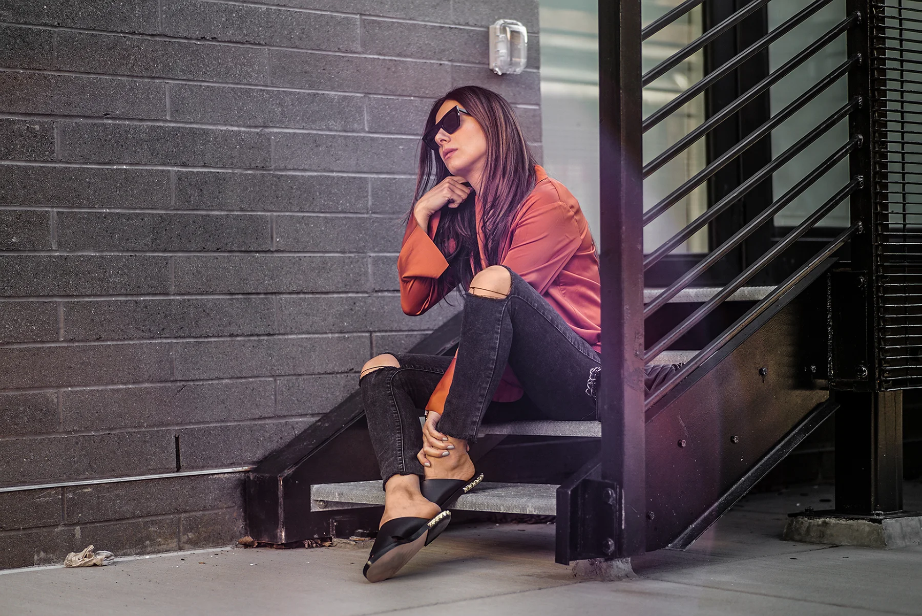 stuart weitzman rockrose leather slides