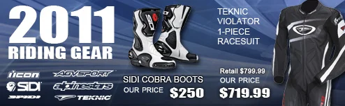 Home Page Ad for riding gear