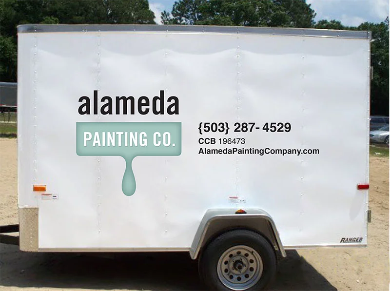 Alameda Painting Co Trailer Signage