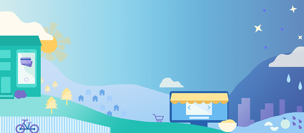 One of two conceptual key art graphics used to portray the breadth of insight that researchers and companies are able to gain from real people by using the dscout SaaS research platform.