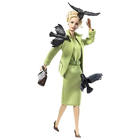 A barbie was created in Tippi's likeness, and shows a more glamorous version of her infamous "bird attack" scene. 