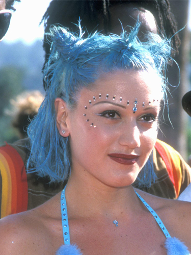 Blonde or blue... We love both hair colors on Gwen! This California girl grew up right down the street from Disney Land. Maybe that is why she is so enchanting!